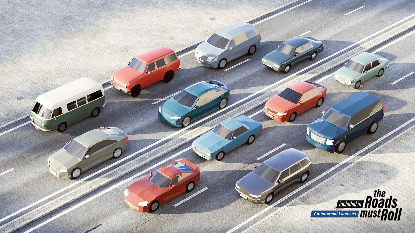 All Vehicles Commercial Licenses - Low Poly The Roads Must Roll - All Vehicles Commercial Licenses - Low Poly